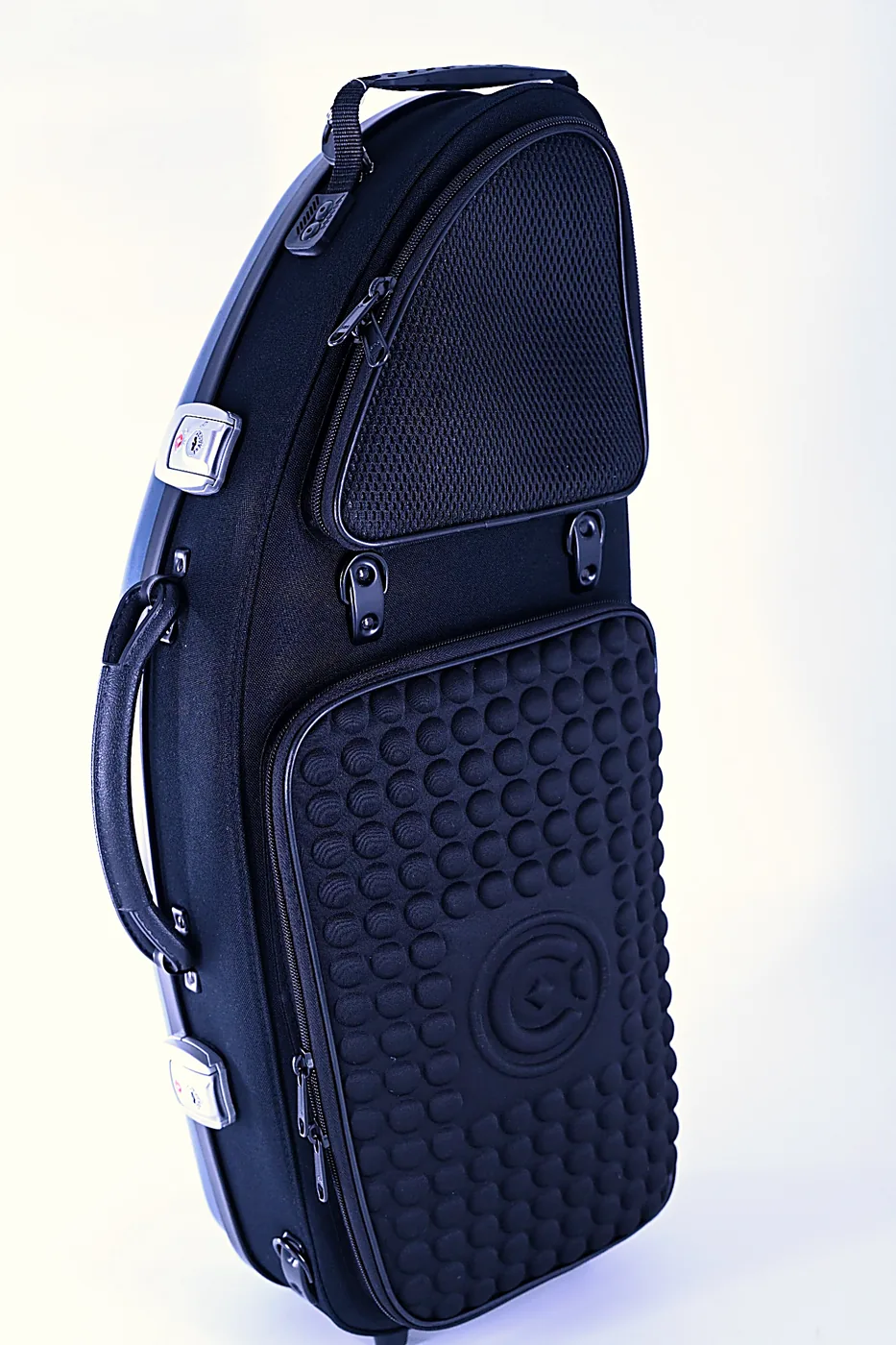 Schwarzes Premium Case für Auron Saxophone, Außenansicht